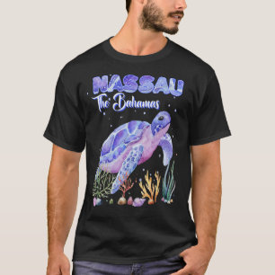 Nassau Bahamas Meeresschildkröte Schnorchel Tauche T-Shirt