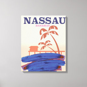 Nassau Bahamas Reise Strandposter Leinwanddruck