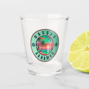 Nassau Bahamas Retro Reise Souvenir 1950er Schnapsglas