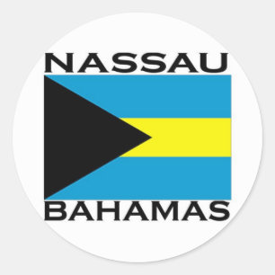 Nassau, Bahamas Runder Aufkleber