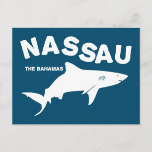 Nassau - Bahamas Shark Diving T - Shirt Postkarte