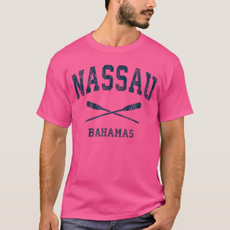 Nassau Bahamas Vintage-Nautik-Paddel Sportsruder T-Shirt