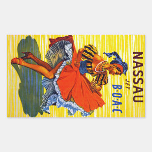 Nassau Jet Rechteckiger Aufkleber