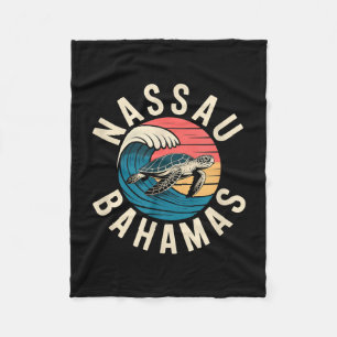 Nassau Meeresschildkrötenpalme Bahamas Strand Fleecedecke