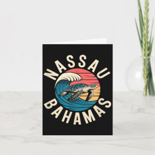 Nassau Meeresschildkrötenpalme Bahamas Strand Karte