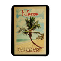 Nassau Palm Tree Vintage Travel