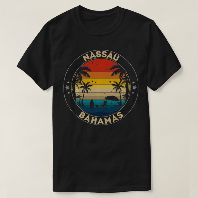 Nassau Souvenir Bahamas Erinnerung T-Shirt (Design vorne)