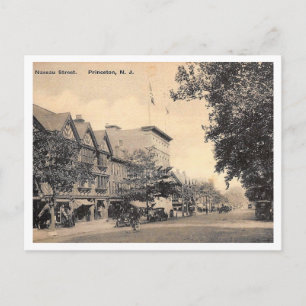 Nassau St., Princeton, New Jersey Vintage Postkarte