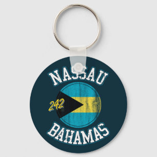 Nassauer Flagge Bahamas Urlaub Bahamas Kreuzfahrt Schlüsselanhänger