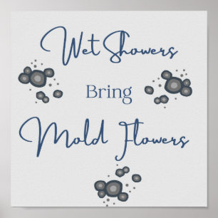 Nassduschen Funny Bad Poster