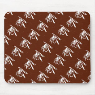 "Nasse Fliegenbraun - gekocht" Classic Trout Fly M Mousepad