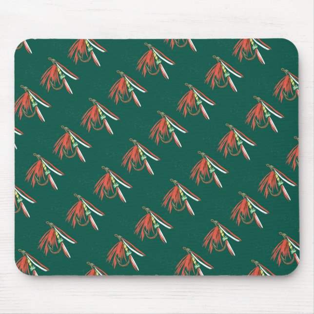 "Nasse Fly #2 geteert" Trout Fly Mousepad (Vorne)