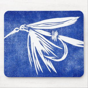 "Nasse Fly - Blue" Classic Foreut Fly Mousepad