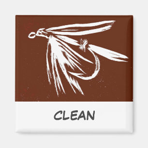 "Nasse Fly" Dish Washer Status Magnet