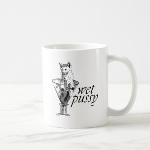 Nasse Katze Kaffeetasse
