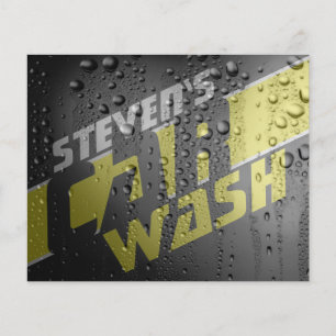 Nasse metallische Imitate Textur Tropfen Flyer