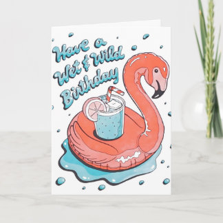 Nasse & Wilde Geburtstags-Letterpress-Karte Karte