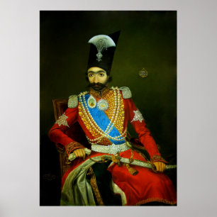 Nasser AlLärm Shah Qajar, Shah von Persien Poster