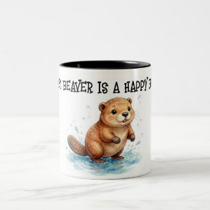 Nasser Biber Zweifarbige Tasse