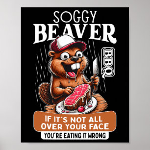 Nasser Bieber Rbecue Bbq Schmutziger Lustiger Humo Poster