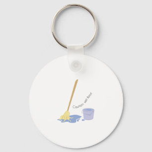 Nasser Boden Schlüsselanhänger