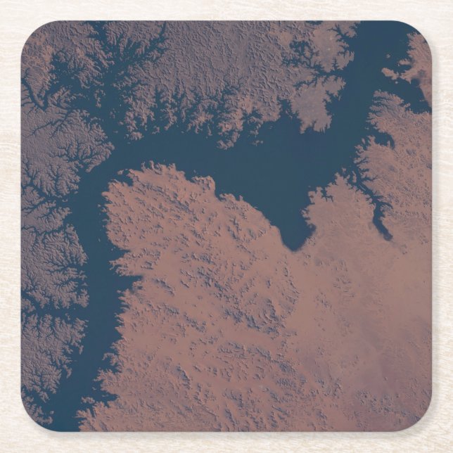 Nasser Rechteckiger Pappuntersetzer (Vorderseite)