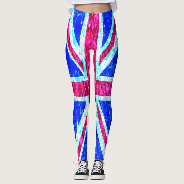 Nasser Union Jack, Nationalflagge von Großbritanni Leggings (Vorderseite)
