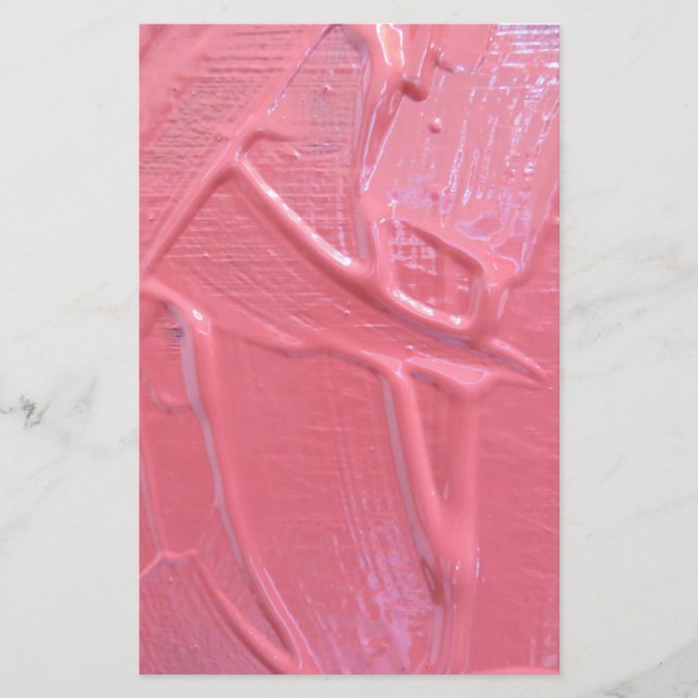 Nassfarbe tropfende rosa Farbe Briefpapier (Vorderseite)