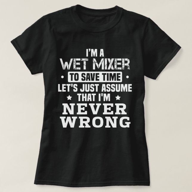 Nassmischer T-Shirt (Design vorne)