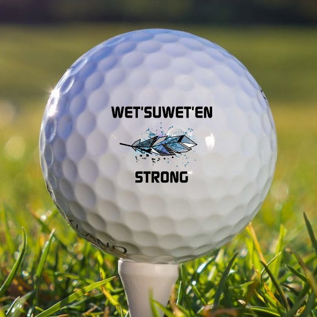 Nass'suwet'en Strong Horizontal Feather Color Golfball (Von Creator hochgeladen)