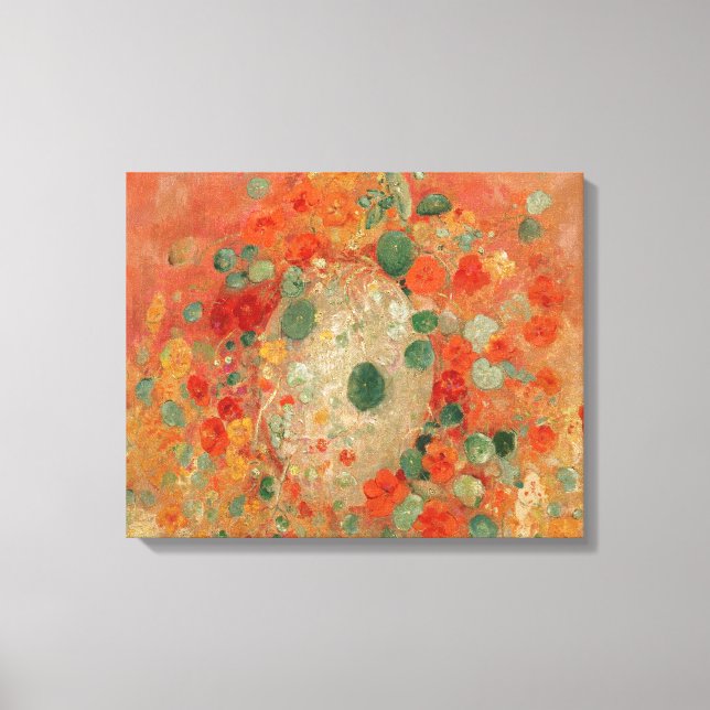 Nasturtien von Odilon Redon Leinwanddruck (Vorderseite)