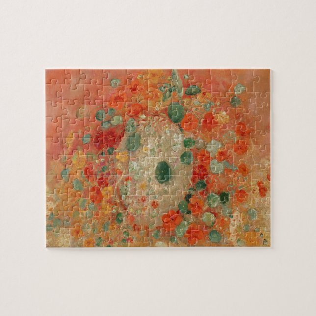 Nasturtien von Odilon Redon Puzzle (Horizontal)