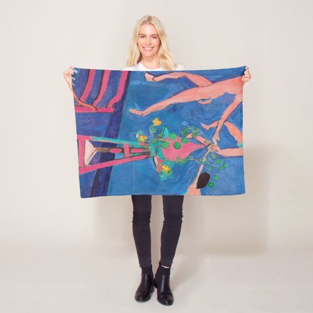 Nasturtium-Blume im Atelier, Matisse Fleecedecke (Beispiel)