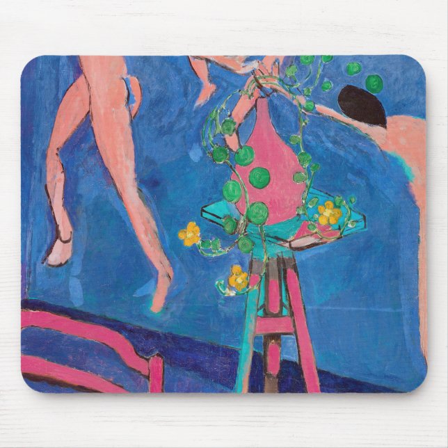 Nasturtium-Blume im Atelier, Matisse Mousepad (Vorne)