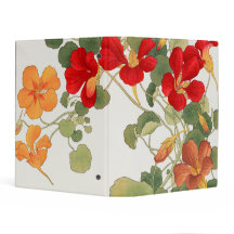 Nasturtium-Blume (Tropaeolum Ukyio-e) Mini-Binder