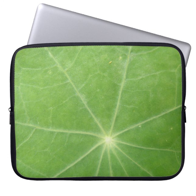Nasturtium Leaf Laptop Bag Laptopschutzhülle (Vorderseite)