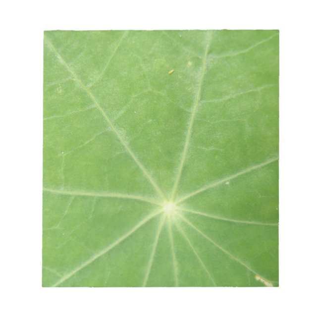 Nasturtium Leaf Notepad Notizblock (Vorderseite)