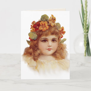 Nasturtium Wreath Feiertagskarte