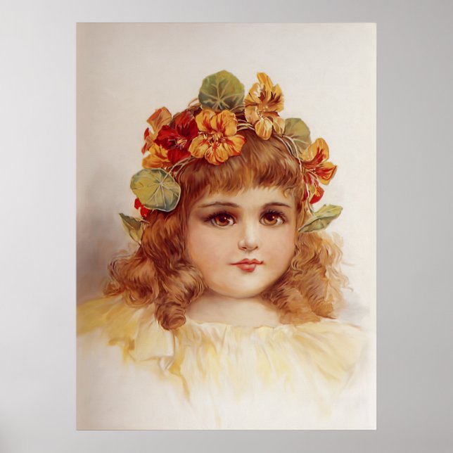 Nasturtium Wreath Poster (Vorne)