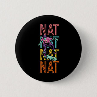 Nat Custom Skateboarding Hob Button