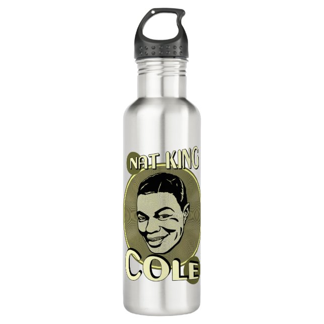 Nat King Cole Edelstahlflasche (Vorderseite)