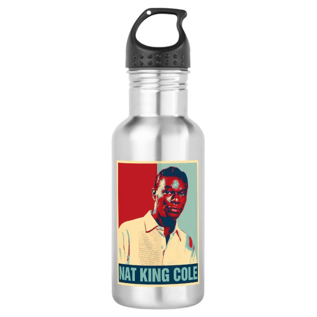 Nat King Cole Edelstahlflasche (Vorderseite)