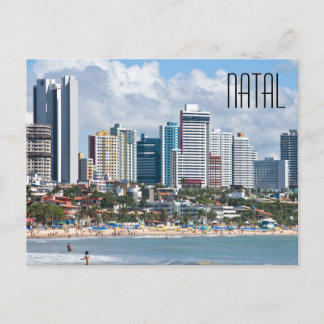Natal Brazil City Beach Postcard Postkarte