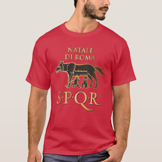 Natale di Roma SPQR T-Shirt (Vorderseite)