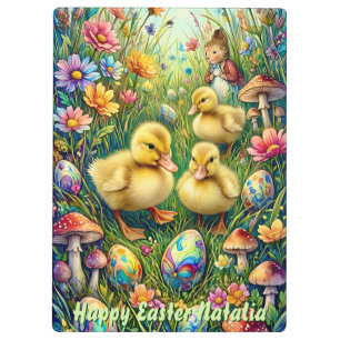 NATALIA ~ FROHE OSTERN ~ OSTERENTCHEN ~ KLEMMBRETT