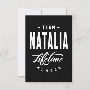 Natalia Personalisiert Name Geburtstagsgeschenk RSVP Karte