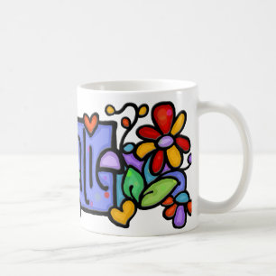 NATALIE handgemalter individueller Name Tasse