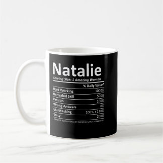 NATALIE Nutrition Personalized Name Funny Christma Kaffeetasse