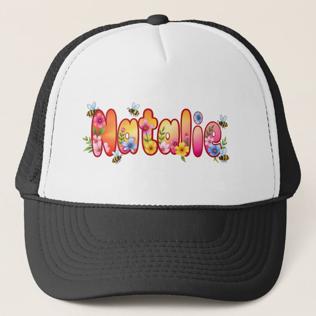 Natalie - personalised hats for her truckerkappe (Vorderseite)