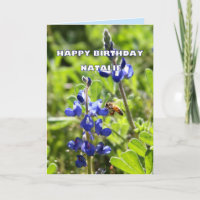 Natalie Texas Bluebonnet Happy Birthday
